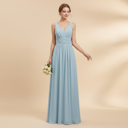 Elegant V-Neck Maxi Dress | Women's Summer Dress