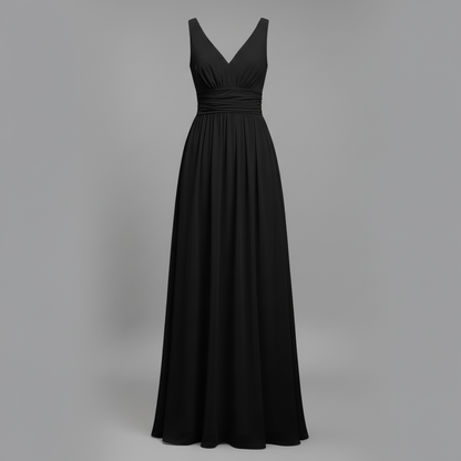 Elegant V-Neck Maxi Dress | Women's Summer Dress