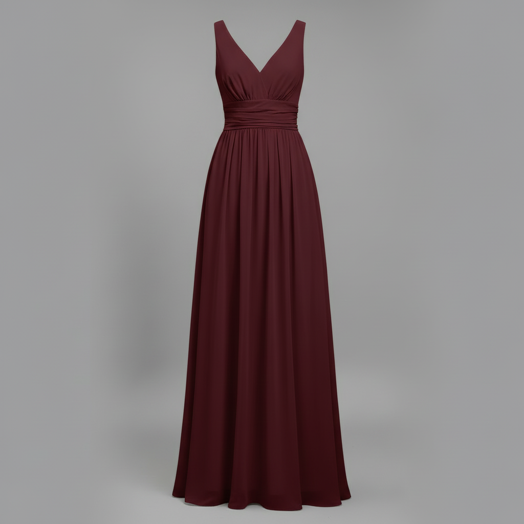 Elegant V-Neck Maxi Dress | Women's Summer Dress