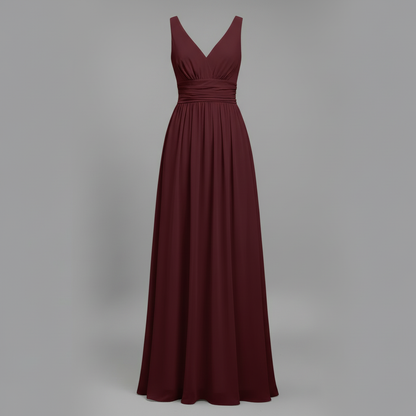 Elegant V-Neck Maxi Dress | Women's Summer Dress