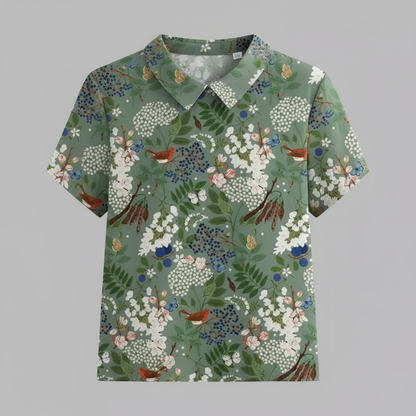 Vintage Floral Blouse | Women's Long Sleeve Summer Top