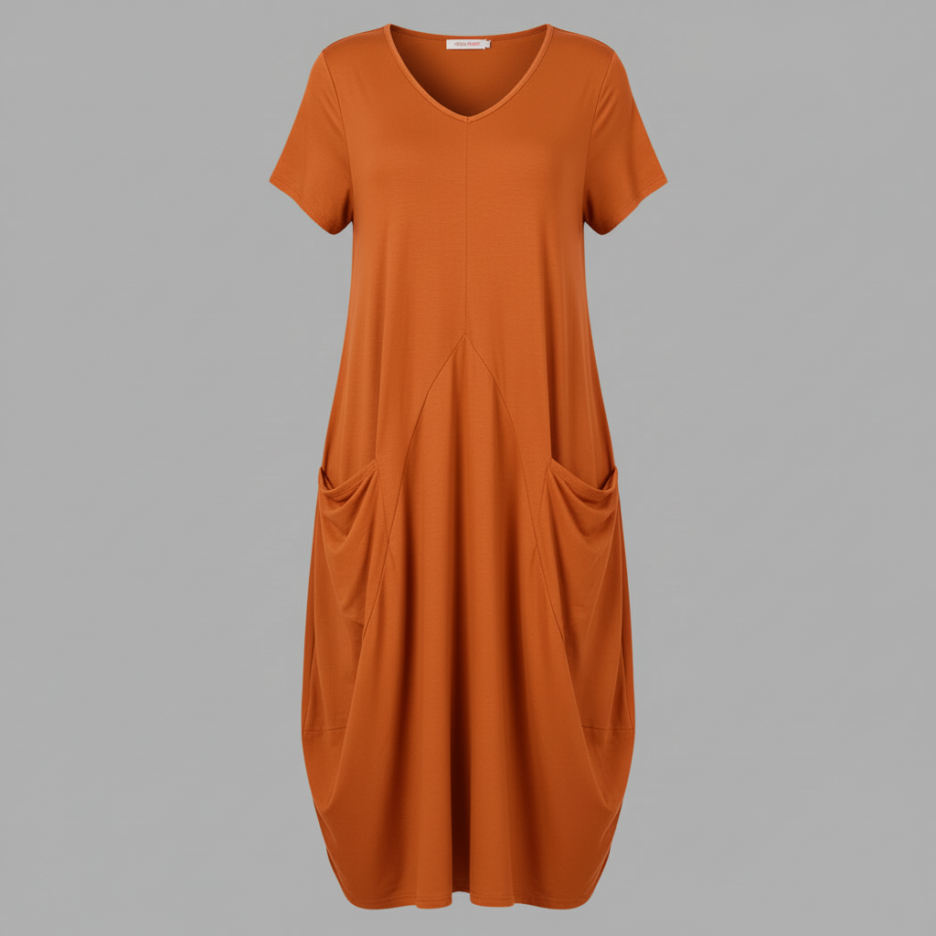 Loose Fitting Summer Midi Dress | Women's Dresses