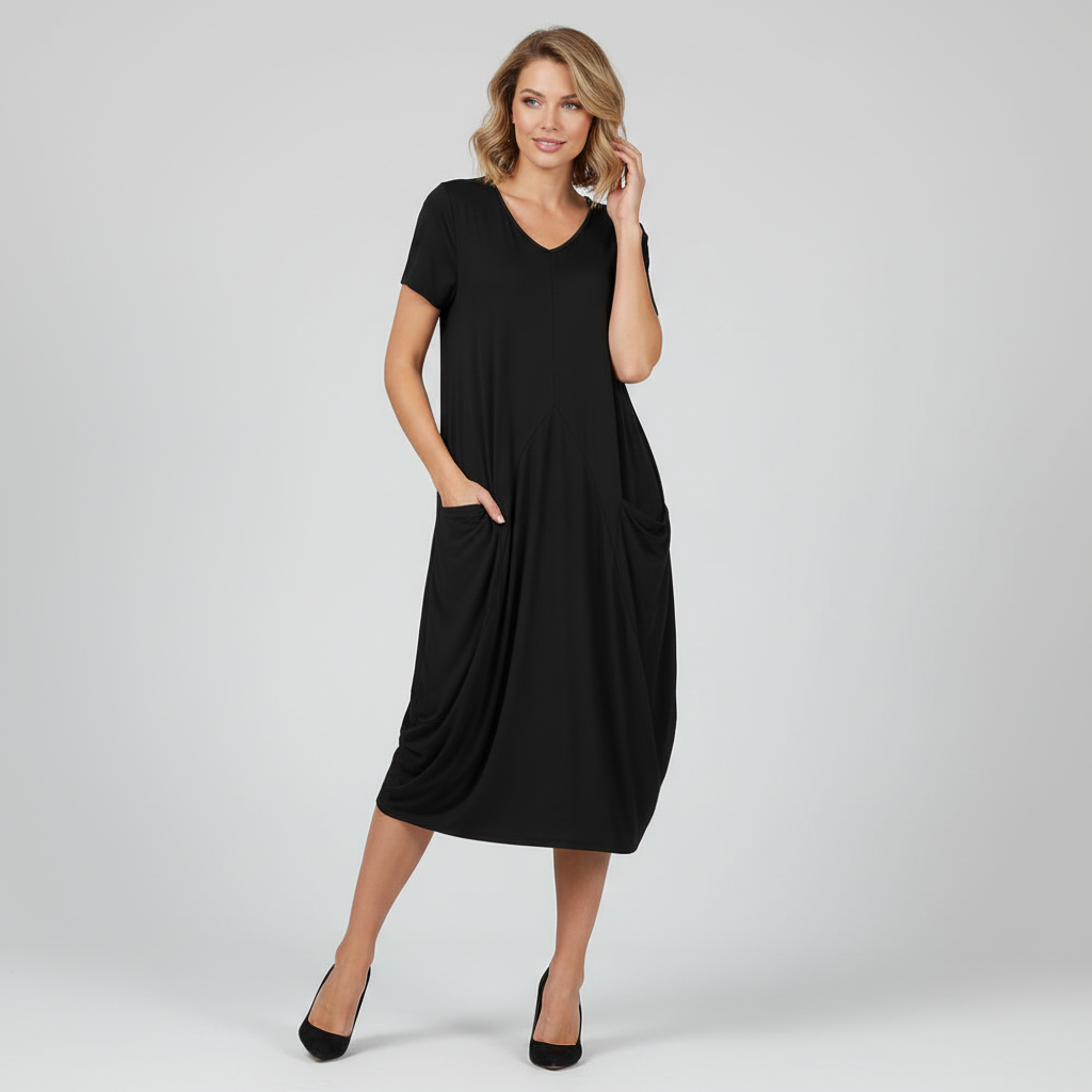 Loose Fitting Summer Midi Dress | Women's Dresses