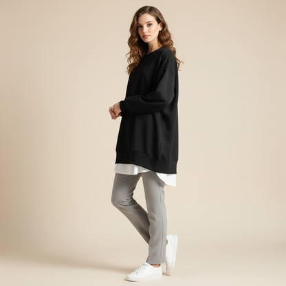 Pink Oversized Sweatshirt | Women's Casual Hoodie