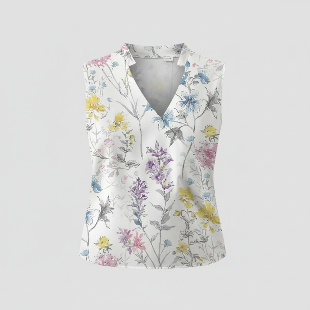 Women's V-Neck Summer Top | Casual Wear