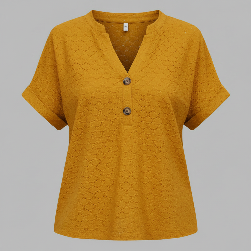 Women's V-Neck Short Sleeve Top | Casual Summer Wear