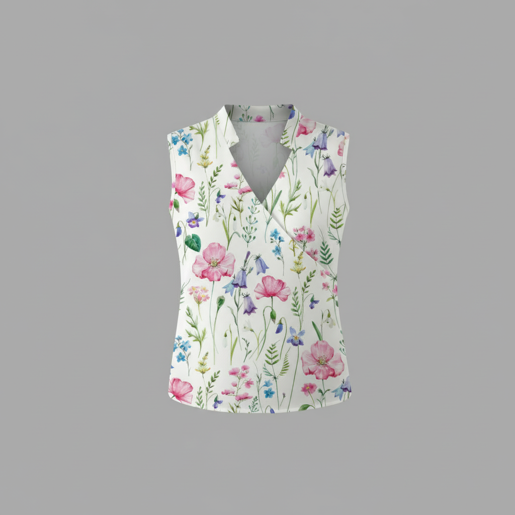 Women's V-Neck Summer Top | Casual Wear
