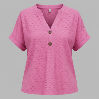 Women's V-Neck Short Sleeve Top | Casual Summer Wear