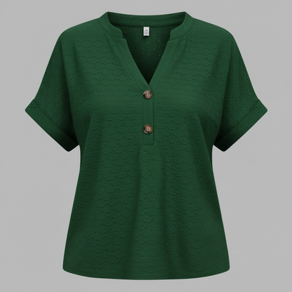 Women's V-Neck Short Sleeve Top | Casual Summer Wear